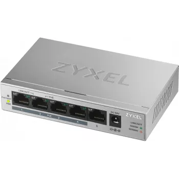 Zyxel GS1005HP hallitsematon Gigabit Ethernet (10/100/1000) Power over Ethernet (PoE) hopea