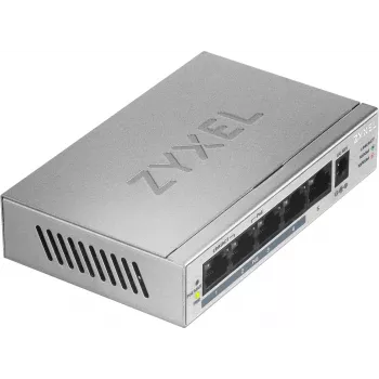 Zyxel GS1005HP hallitsematon Gigabit Ethernet (10/100/1000) Power over Ethernet (PoE) hopea