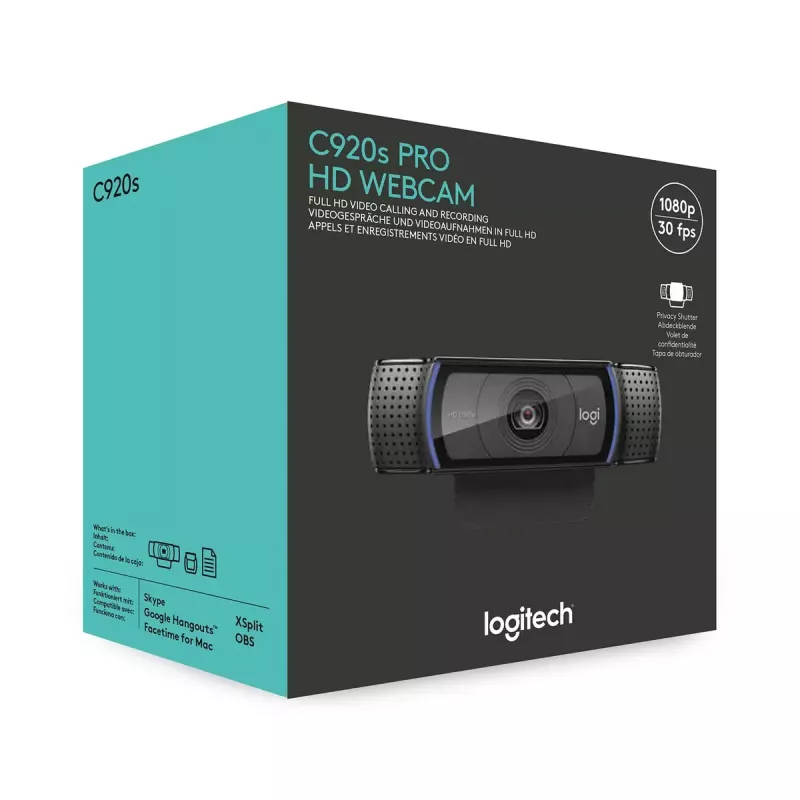LOGITECH HD Pro -verkkokamera C920s - USB