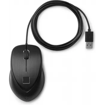 HP USB-sormenjälkihiiri, molempikätinen, USB Type-A, musta