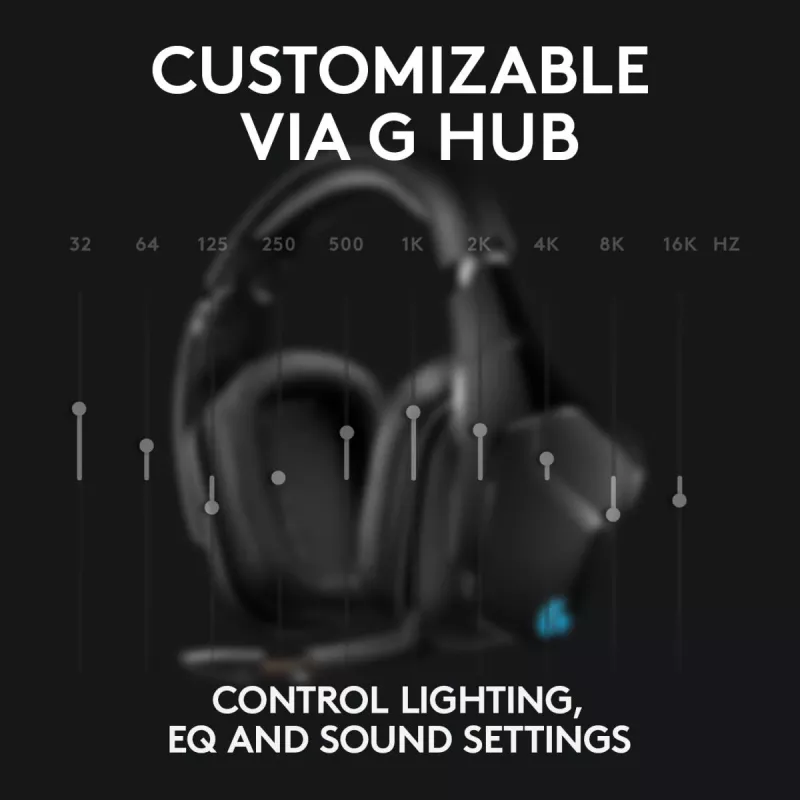 LOGITECH G935 langaton 7.1 Surround Sound Lightsync -pelikuuloke – 2,4 GHz