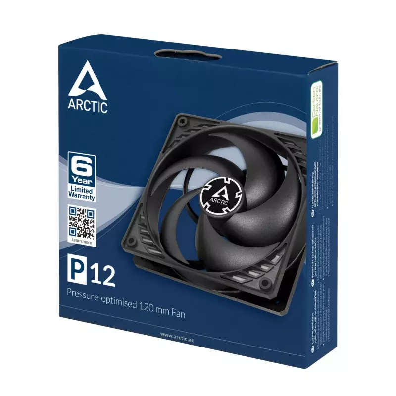 ARCTIC P12 – paineoptimoitu 120 mm:n tuuletin