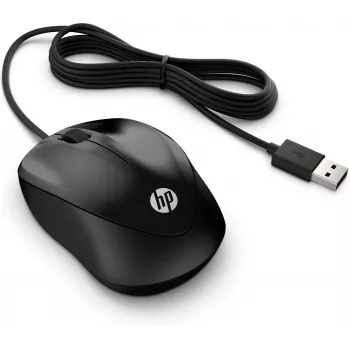 HP kaapelihiiri 1000, molempikätinen, USB Type-A, 1200 DPI, musta