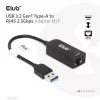 CLUB3D USB 3.2 Gen1 Type-A - RJ45 2.5Gbps -adapteri
