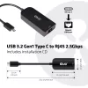 CLUB3D USB 3.2 Gen1 Type-C - RJ45 2.5Gbps -adapteri