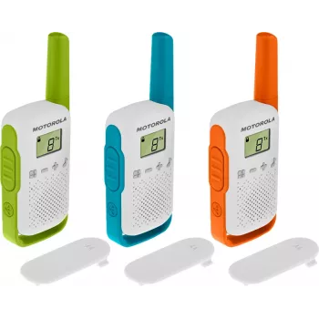 Motorola T42 radiopuhelin 16 kanavaa sininen, vihreä, oranssi, valkoinen