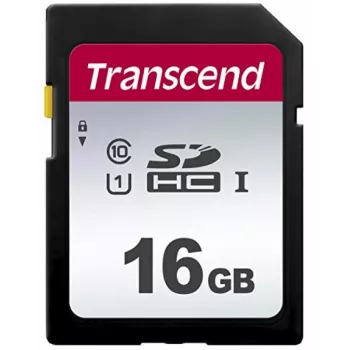 Flash-muisti Transcend 16 GB SDHC Class 10 TS16GSDC300S