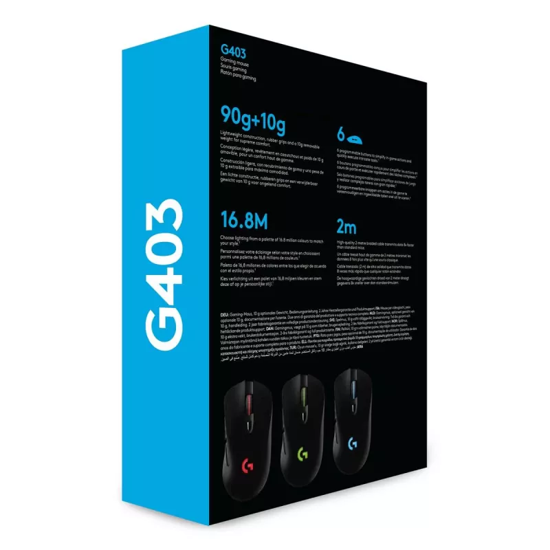 LOGITECH G403 Hero pelihiiri USB musta EWR2