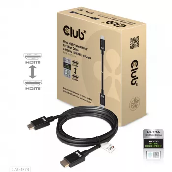 CLUB3D Ultra-High-Speed-HDMI 4K120Hz, 8K60Hz -kaapeli 48Gbps M/M 3 m/ 9.84ft