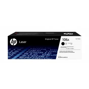 HP 106A alkuperäinen laser-värikasetti musta, 1000 sivua, musta, 1 kpl