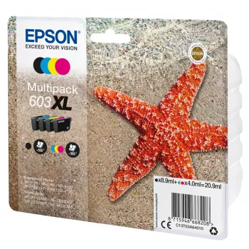 Epson C13T03A64010 mustepatruuna 1 kpl alkuperäinen suuri (XL) kapasiteetti musta, syaani, magenta, keltainen