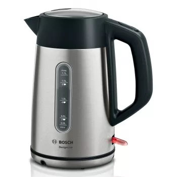 Bosch TWK4P440 vedenkeitin 1,7 L 2400 W musta, ruostumaton teräs