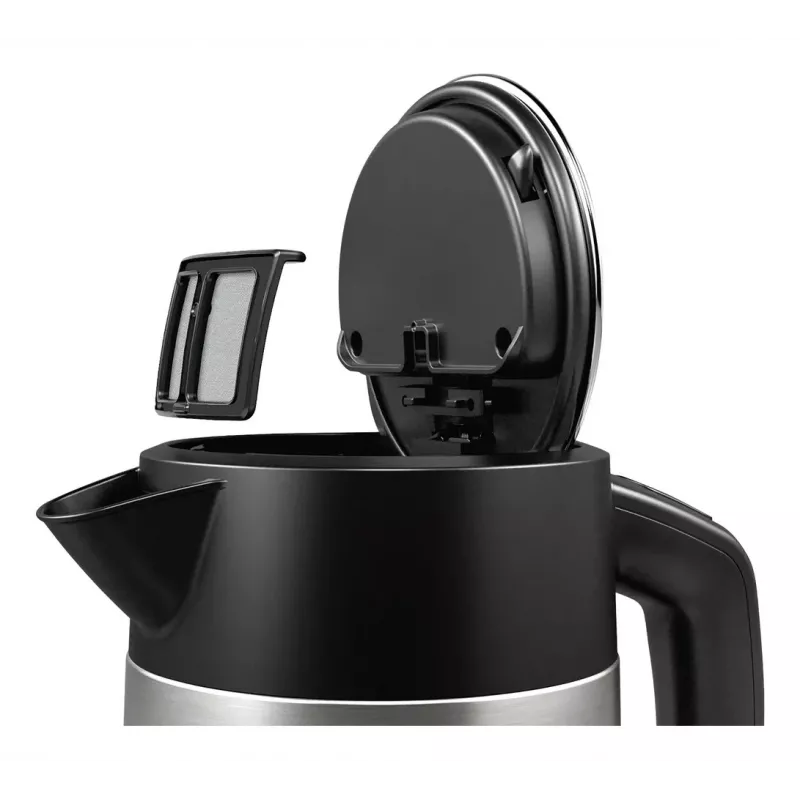 Bosch TWK4P440 vedenkeitin 1,7 L 2400 W musta, ruostumaton teräs