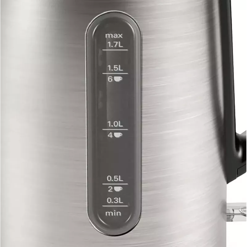 Bosch TWK4P440 vedenkeitin 1,7 L 2400 W musta, ruostumaton teräs