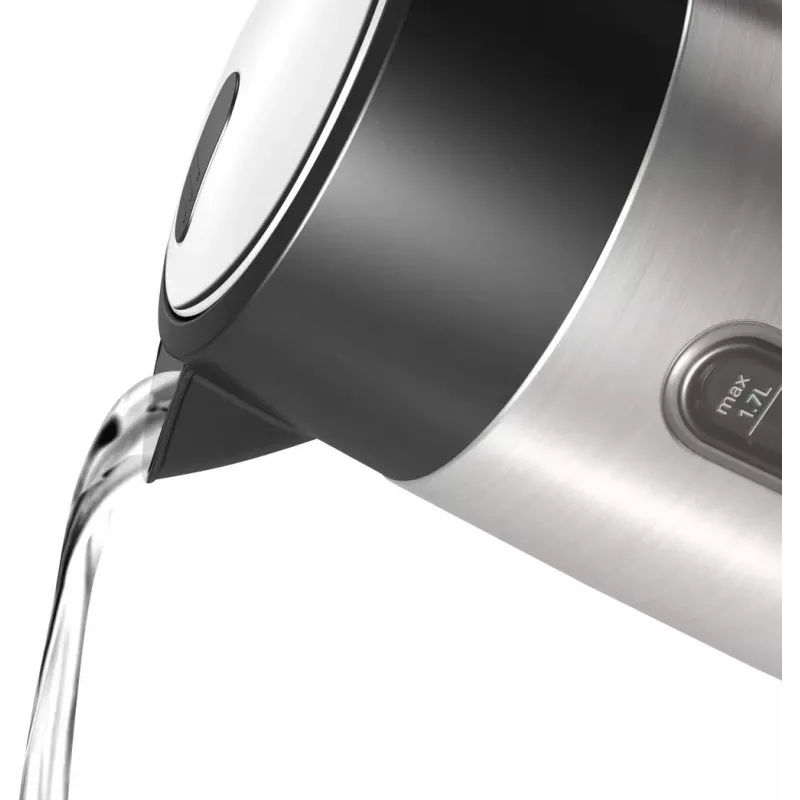 Bosch TWK4P440 vedenkeitin 1,7 L 2400 W musta, ruostumaton teräs