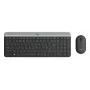 LOGITECH Slim langaton näppäimistö ja hiiri -yhdistelmä Mk470 - graphite Qwerty Dansk/ Norsk/ Svenska