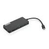 Lenovo GX90T77924 telakointiasema — USB-C-keskitin HDMI 1.4, 2×USB-A 3.2 Gen1, USB-2.0, microSD-kortinlukija, harmaa