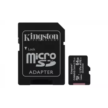 Kingston Technology Canvas Select 64GB microSDXC Plus 100R A1 C10 -kortti + ADP