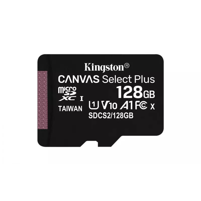 Flash-muisti Kingston Technology 128GB microSDXC UHS-I Canvas Select Plus 100R A1 C10
