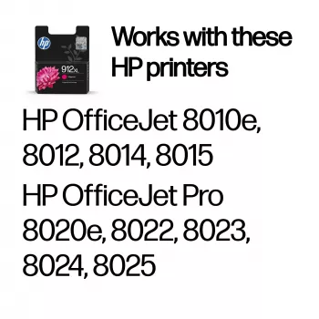 HP 912XL alkuperäinen suuren riiton mustekasetti, magenta