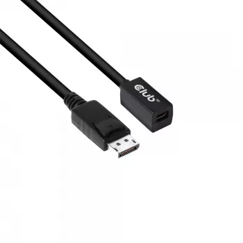 Club 3D CAC-1120 Mini DisplayPort 1.4 - DisplayPort jatkokaapeli F/M, 8K60Hz, 1 m (3,28 ft), musta