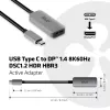CLUB3D USB Type C - DisplayPort 1.4 8K60Hz HBR3 aktiivisovitin