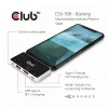 CLUB3D USB Type C 4-in-1 -keskitin HDMI™ 4K60Hz USB Type C PD / USB Type A / ääniliitäntä