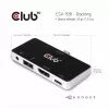 CLUB3D USB Type C 4-in-1 -keskitin HDMI™ 4K60Hz USB Type C PD / USB Type A / ääniliitäntä