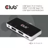 CLUB3D USB Type C 4-in-1 -keskitin HDMI™ 4K60Hz USB Type C PD / USB Type A / ääniliitäntä
