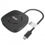 CLUB3D USB Type C 3.2 Gen 1 Multi Stream Transport (MST) -keskitin DisplayPort 1.4 kolmen näytön