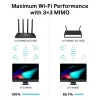 TP-Link Archer C80 langaton reititin Gigabit Ethernet dual-band (2,4 GHz / 5 GHz) musta