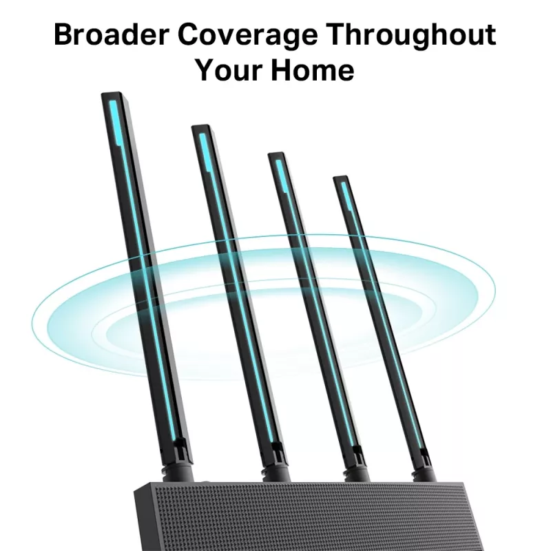 TP-Link Archer C80 langaton reititin Gigabit Ethernet dual-band (2,4 GHz / 5 GHz) musta