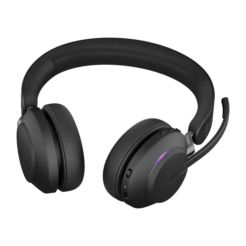 Jabra Evolve2 65 USB-C musta MS Stereo, langaton, toimisto/callcenter, 20 - 20000 Hz, 176,4 g, headset, musta