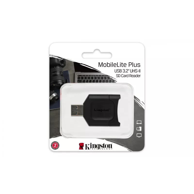 Kingston Technology MobileLite Plus -kortinlukija USB 3.2 Gen 1 (3.1 Gen 1) Type-A musta