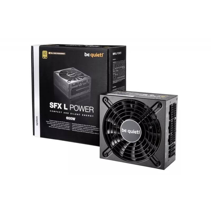 be quiet! SFX L Power virtalähde 600 W 20+4 pin ATX musta