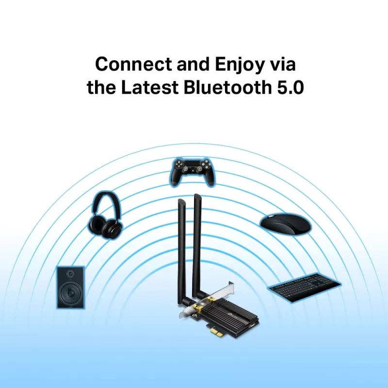 PCIe-sovitin TP-Link AX3000 Wi-Fi 6 Bluetooth 5.0