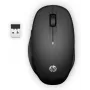HP Dual Mode musta hiiri 300, oikeakätinen, optinen, RF langaton, 3600 DPI, musta