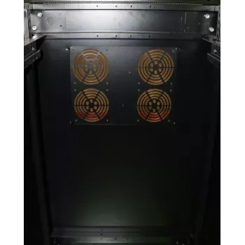 Seinäasennettava kaappi Extralink 37U 600X1000 musta 1200 kg kantavuus