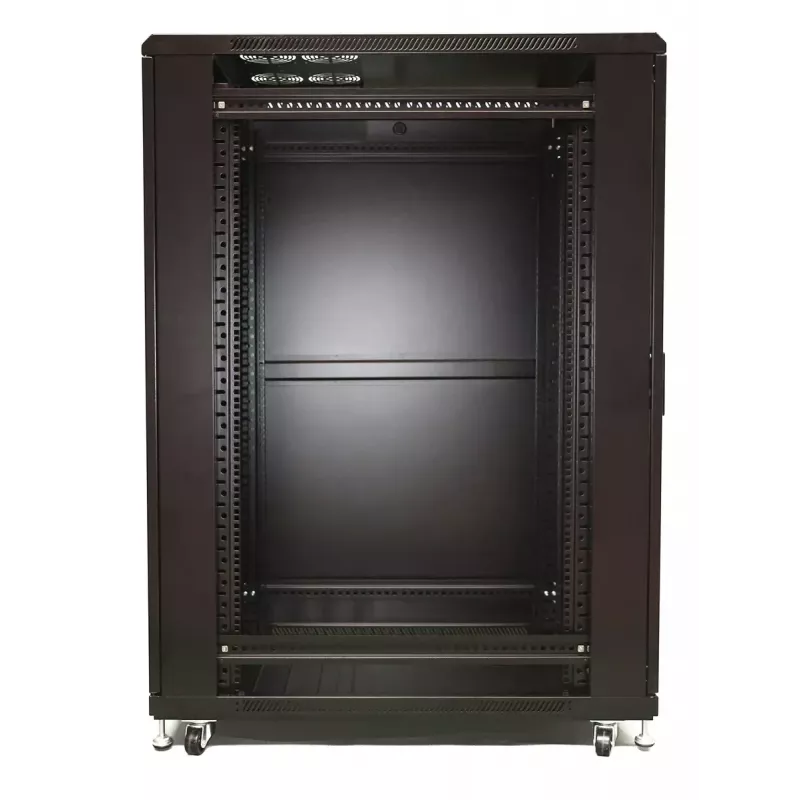 Seinäasennettava kaappi Extralink 37U 600X1000 musta 1200 kg kantavuus