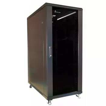 Seinäasennettava kaappi Extralink 37U 600X1000 musta 1200 kg kantavuus