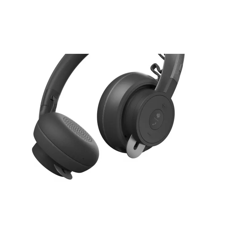 Logitech Zone Wireless MS 981-000854 Bluetooth-kuulokemikrofoni, korvan päällä, aktiivinen melunvaimennus, langaton Qi-lataus, Microsoft Teams, grafiitti