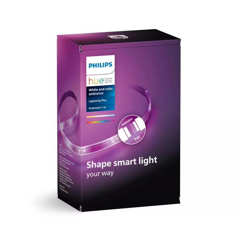 Philips Hue valkoinen ja värillinen ambience Lightstrip Plus -laajennus V4 1 metri