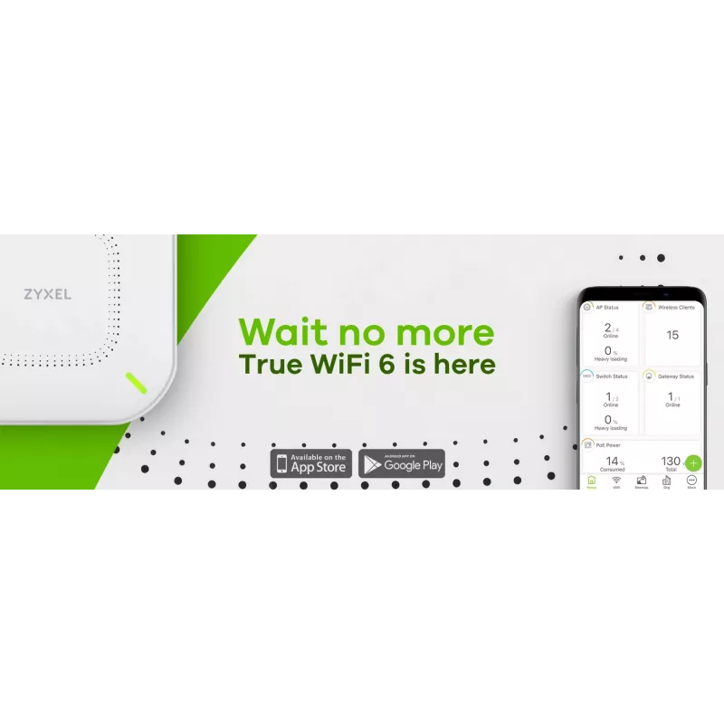 Zyxel NWA110AX 1000 Mbit/s valkoinen Power over Ethernet (PoE)