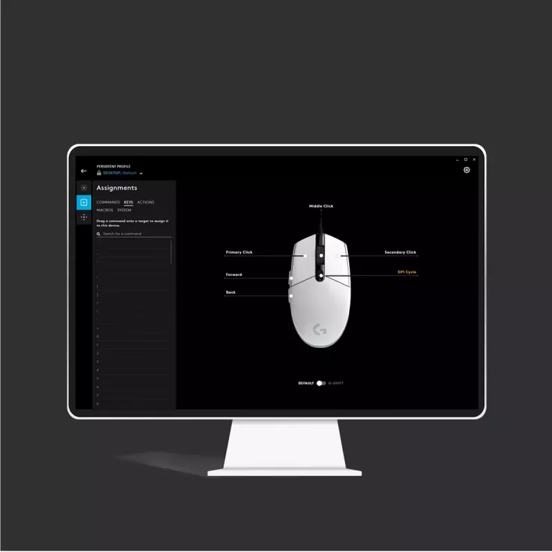 LOGITECH G203 Lightsync pelihiiri USB musta