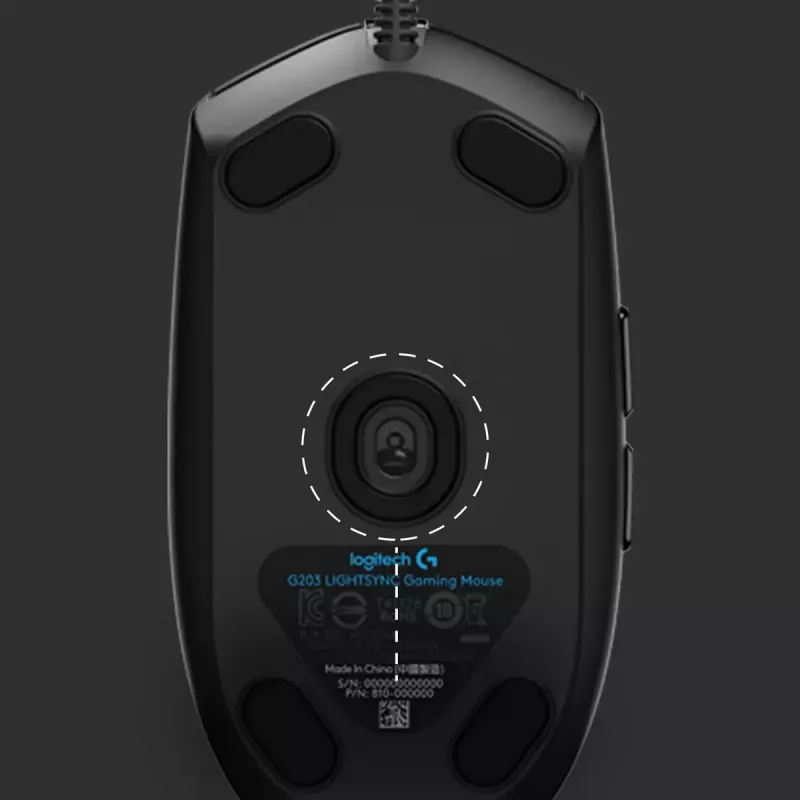 LOGITECH G203 Lightsync pelihiiri USB musta