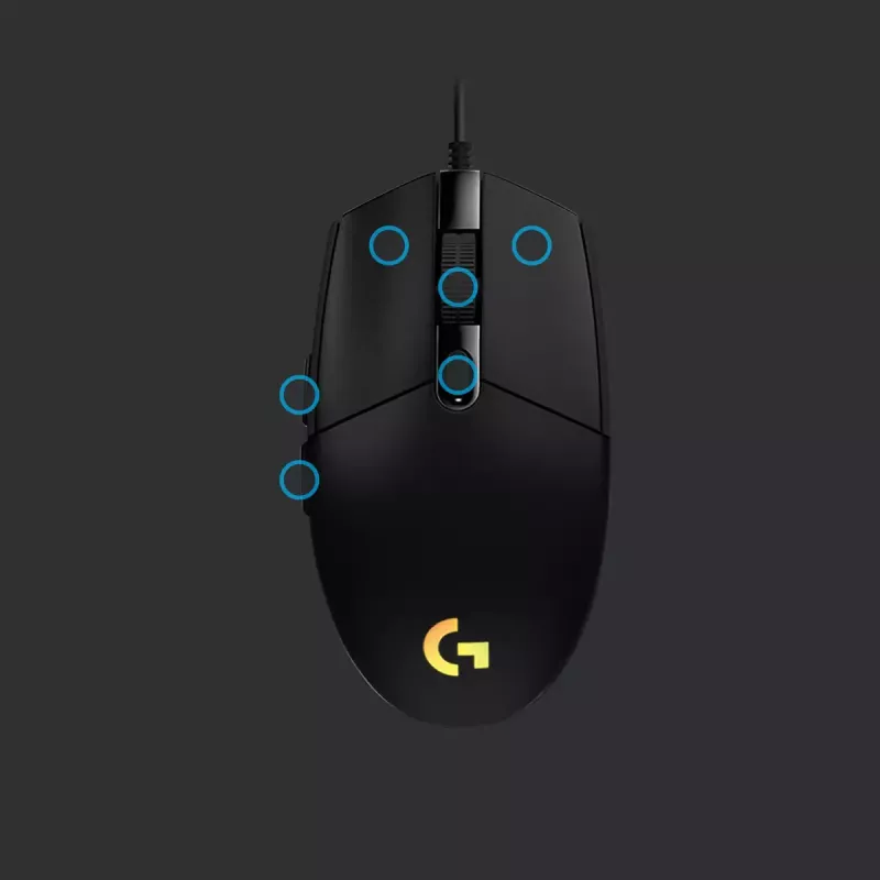 LOGITECH G203 Lightsync pelihiiri USB musta