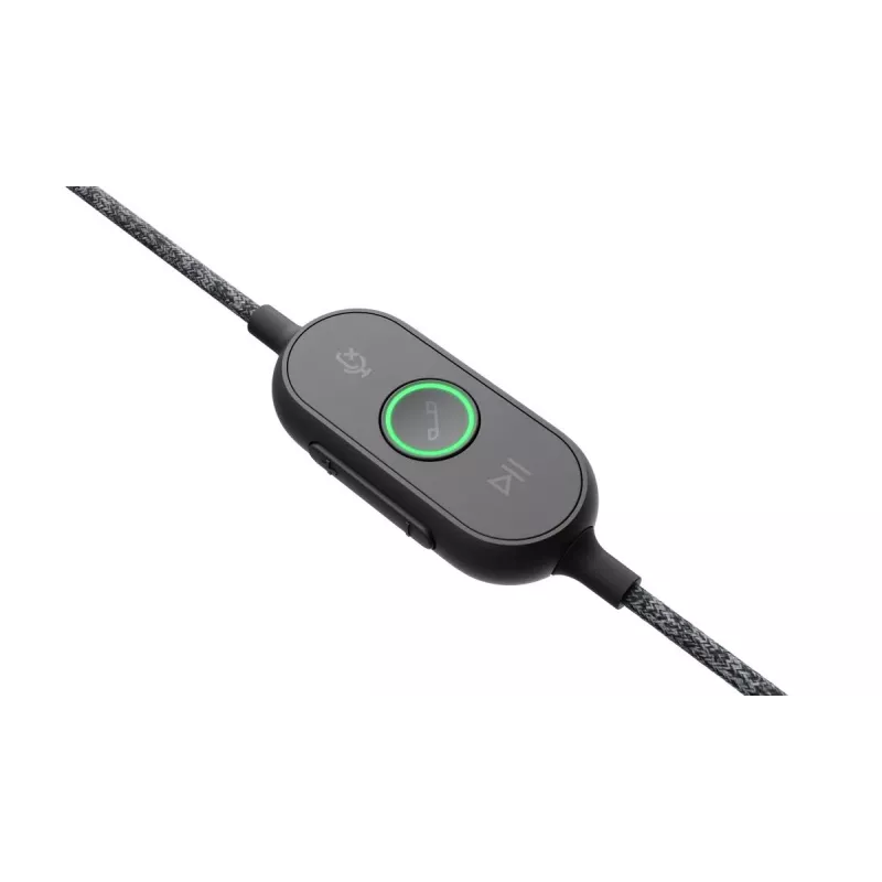 LOGITECH Zone Wired - USB-C / USB-A - headset - UC Zone - musta