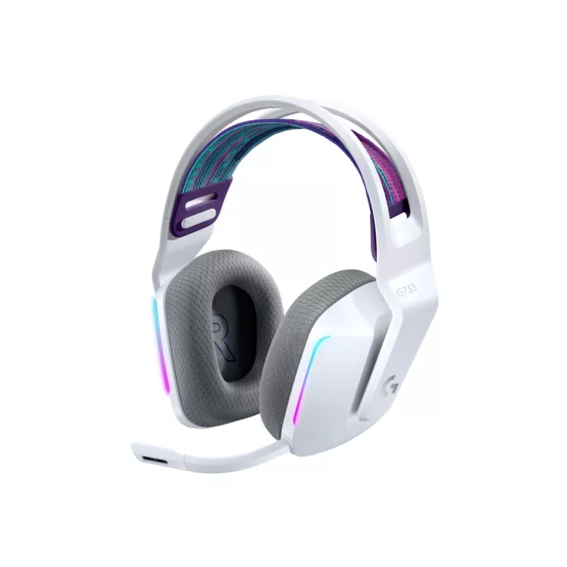 LOGITECH G733 Lightspeed langaton RGB-peliheadset valkoinen