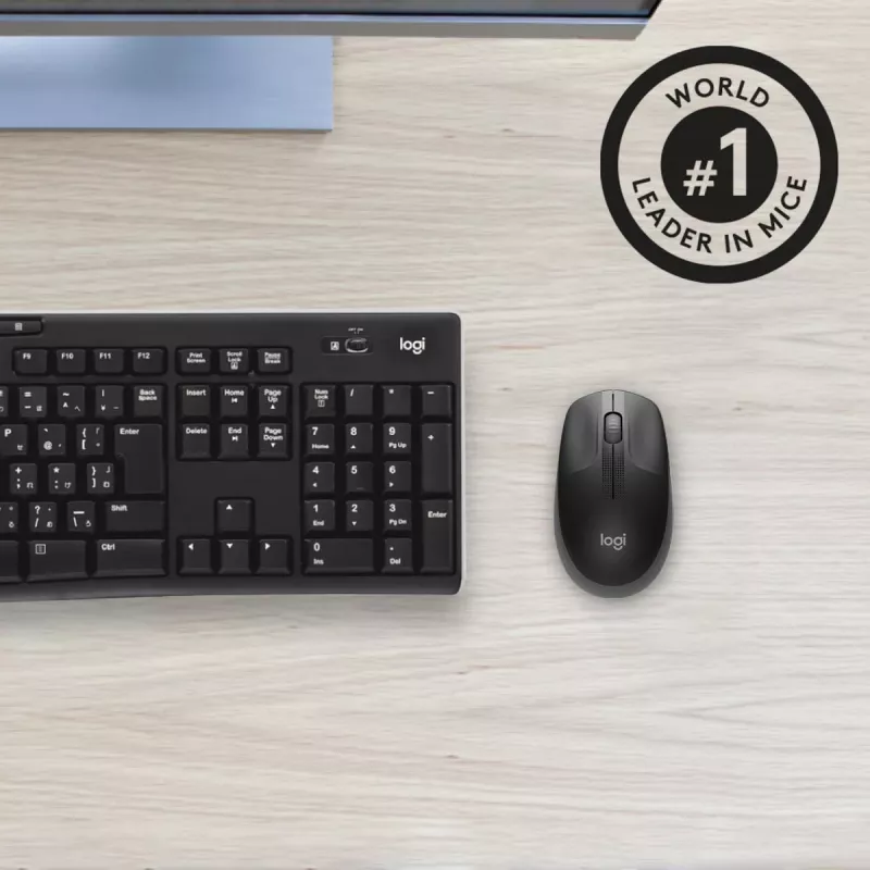 LOGITECH M190 Full-Size langaton hiiri Charcoal