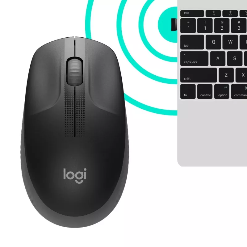 LOGITECH M190 Full-Size langaton hiiri Charcoal
